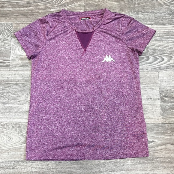 Kappa Tops - Kappa Athletic T-Shirt Purple Heathered Short Sleeve Top Medium 0187